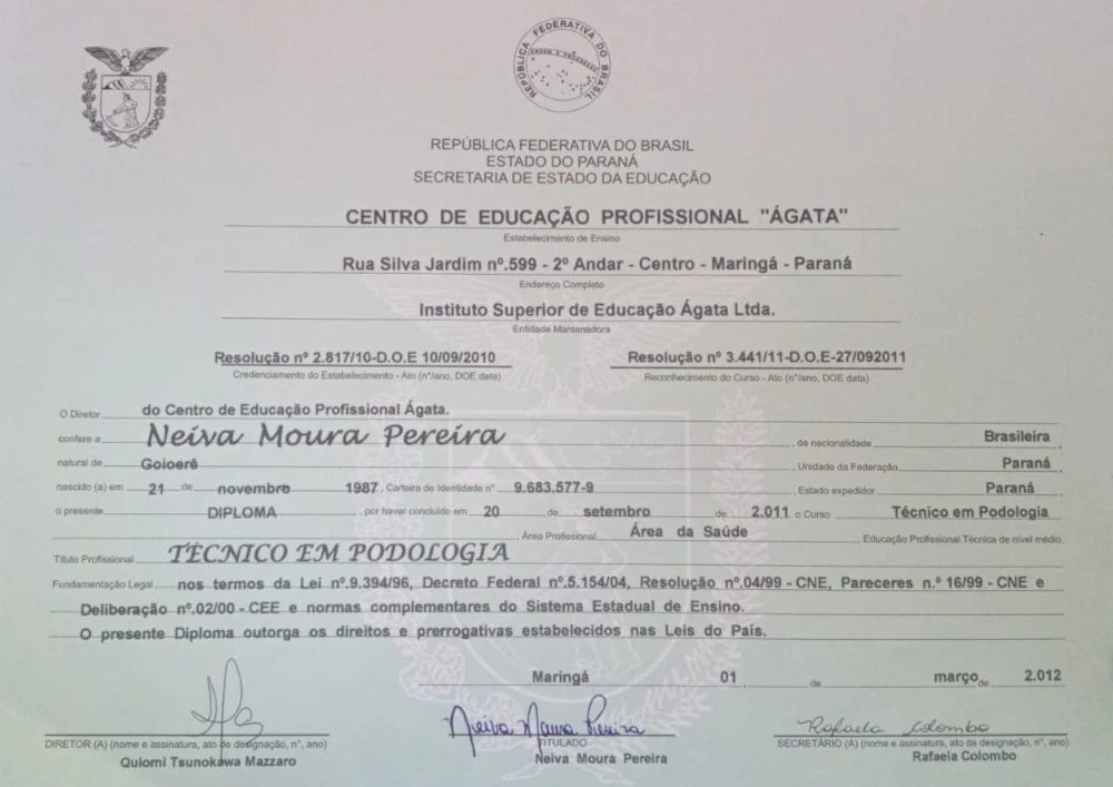 Podóloga-Neiva-Certificado-Podologia